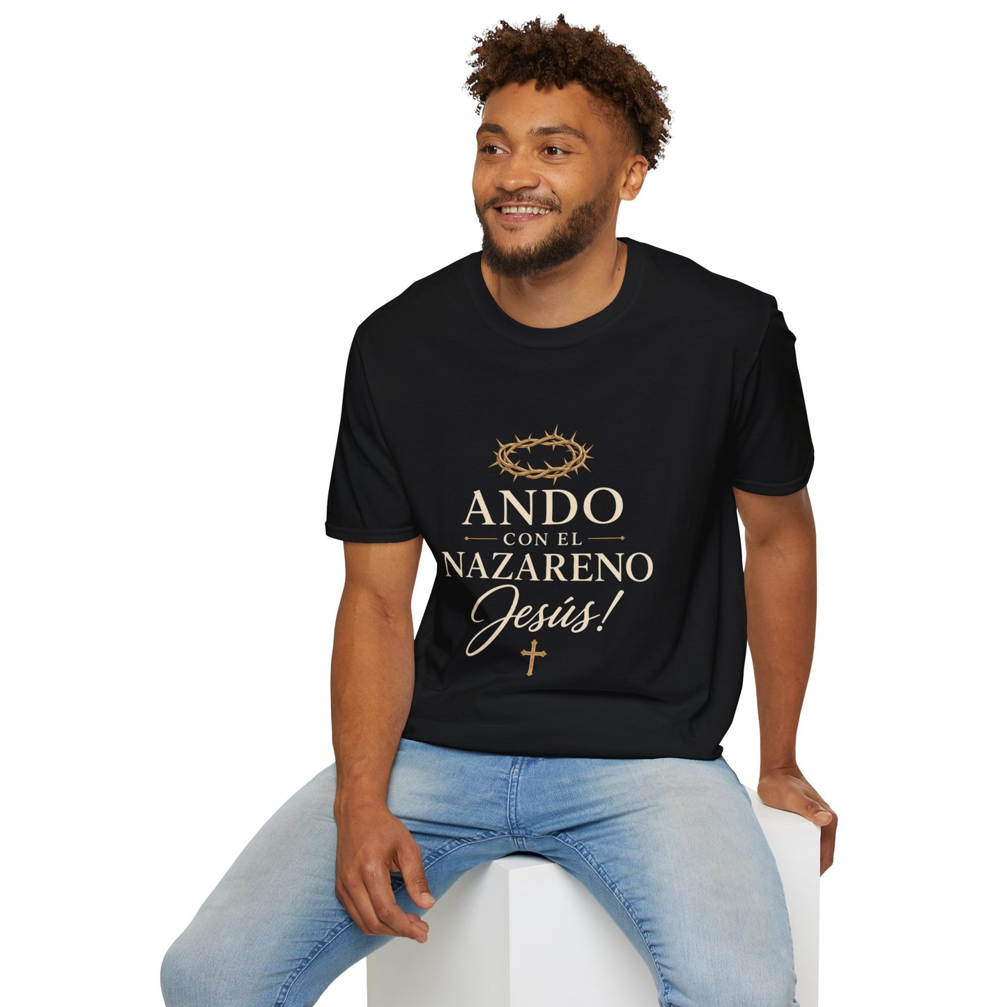 Unisex Softstyle T-Shirt - Ando Con El Nazareno - Jesus
