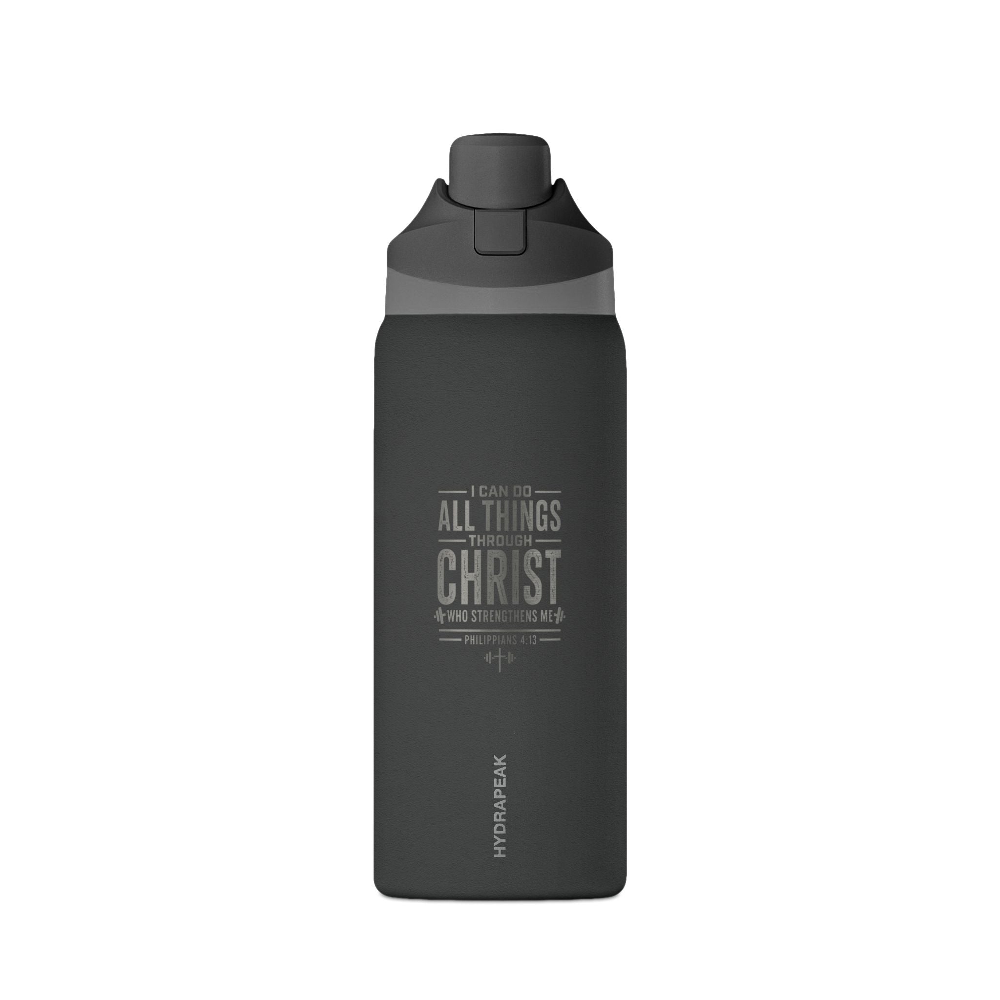Insulated Water Bottle — "All Things Through Christ" Faith Stainless 32oz