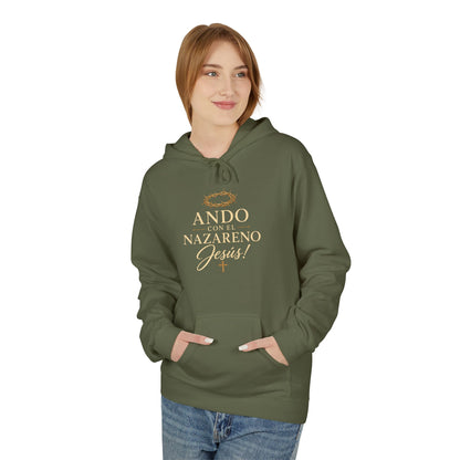 Unisex Midweight Softstyle Fleece Hoodie Ando Con El Nazareno - Jesus