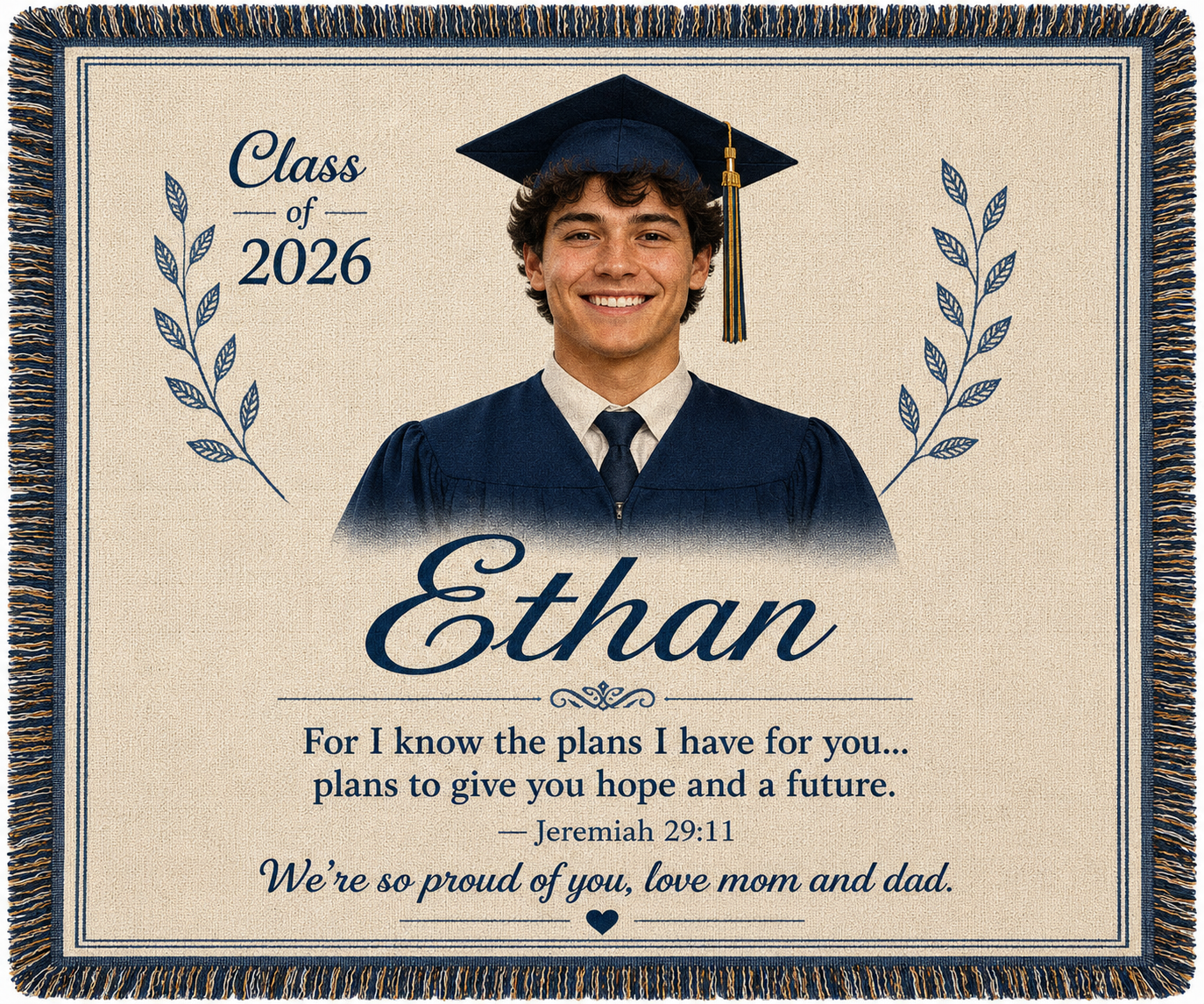 Personalized Photo Woven Blanket