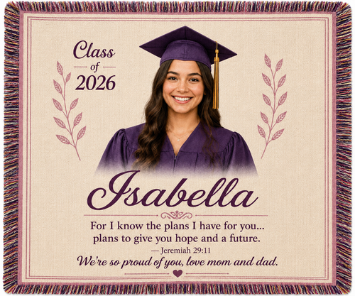 Personalized Photo Woven Blanket