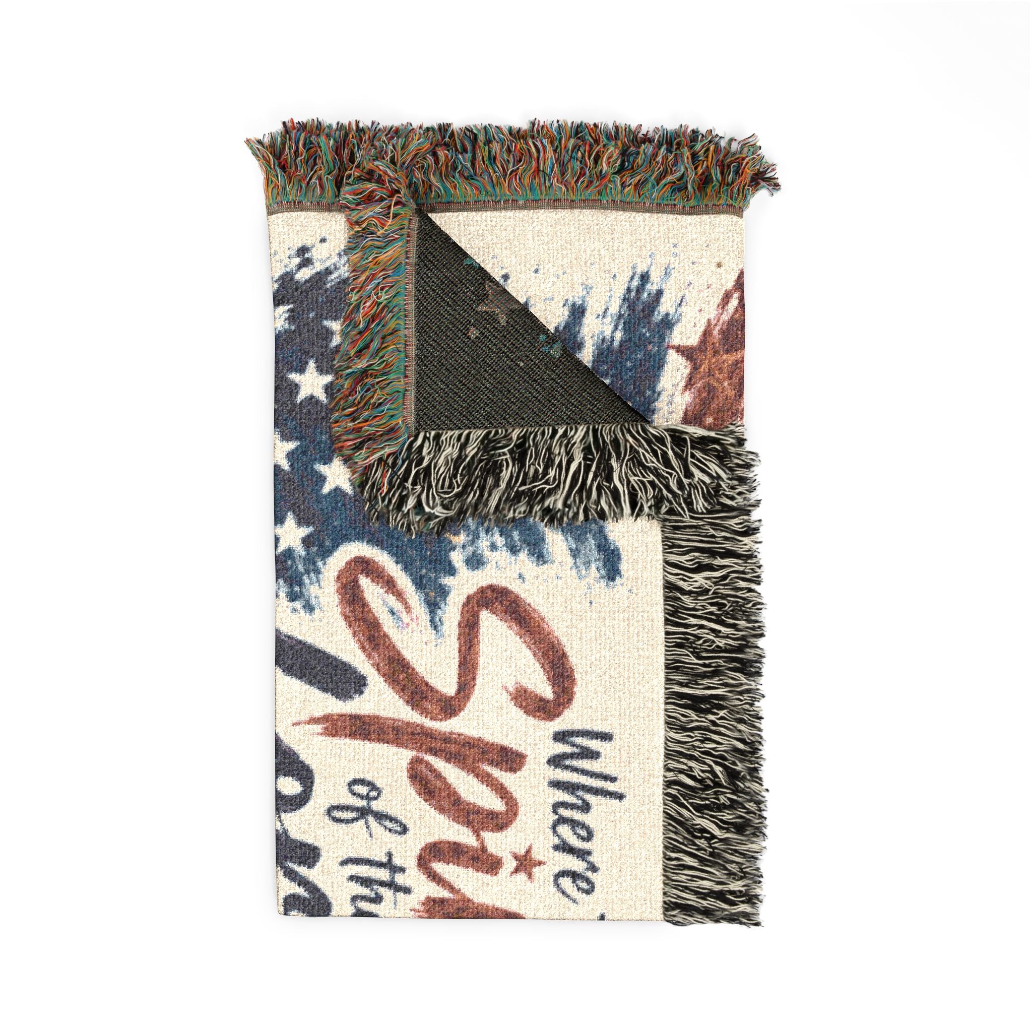 Limited Edition - Christian Freedom Woven Blanket – "Spirit of the Lord is Freedom" Prayer Throw