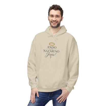 Unisex Midweight Softstyle Fleece Hoodie Ando Con El Nazareno - Jesus