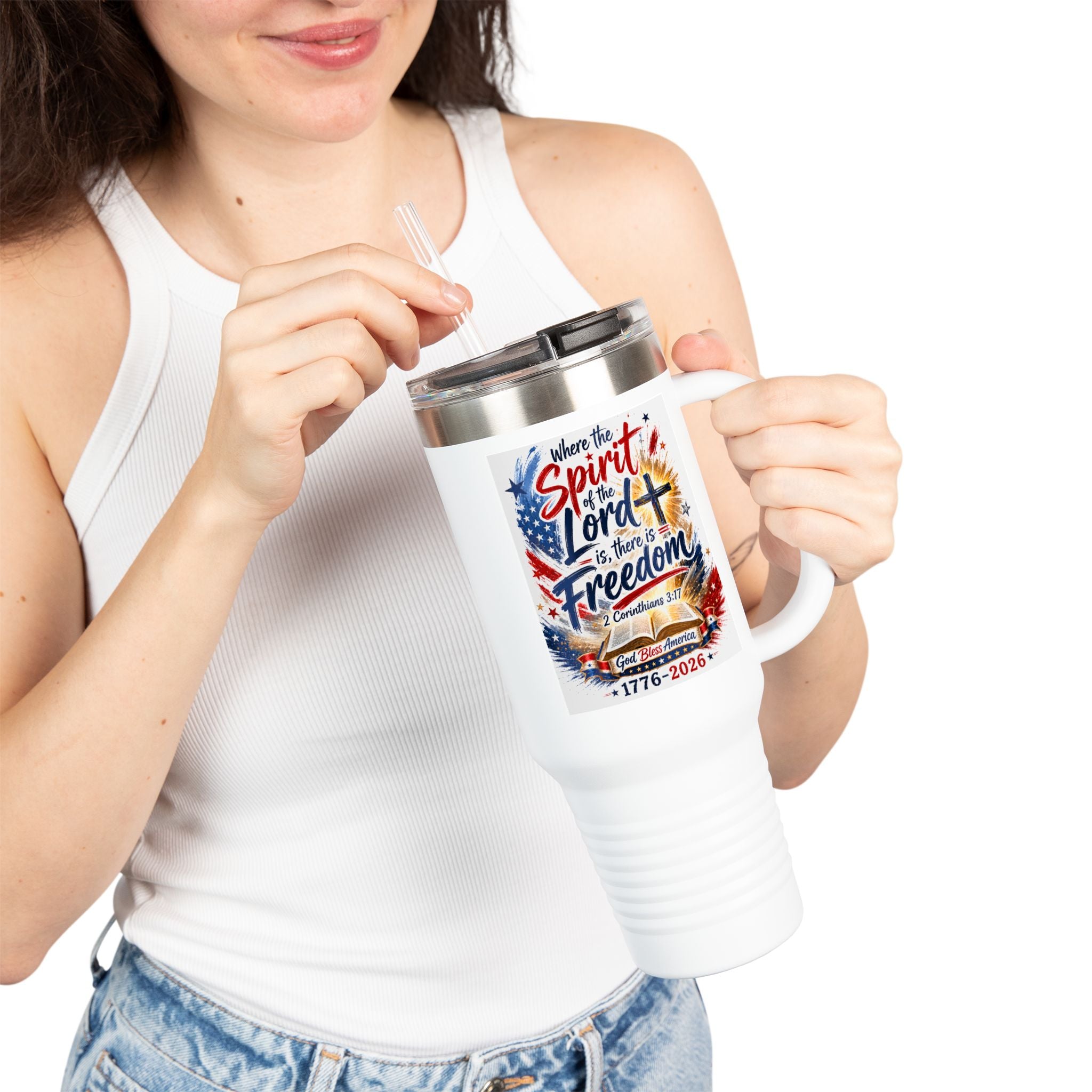 Limited Edition - Celebrating 250 Years of Freedom - Insulated Travel Mug, 40oz