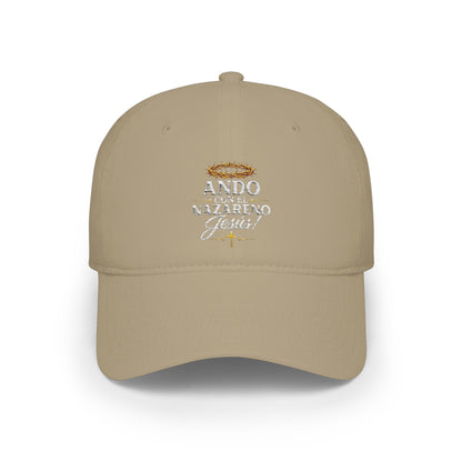 Low Profile Baseball Cap - Ando Con El Nazareno - Jesus