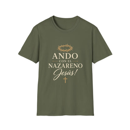 Unisex Softstyle T-Shirt - Ando Con El Nazareno - Jesus