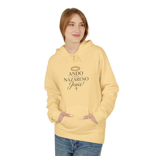 Unisex Midweight Softstyle Fleece Hoodie Ando Con El Nazareno - Jesus
