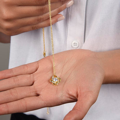 To Our Precious Daughter - Faith and Love Knot Keepsake Necklace