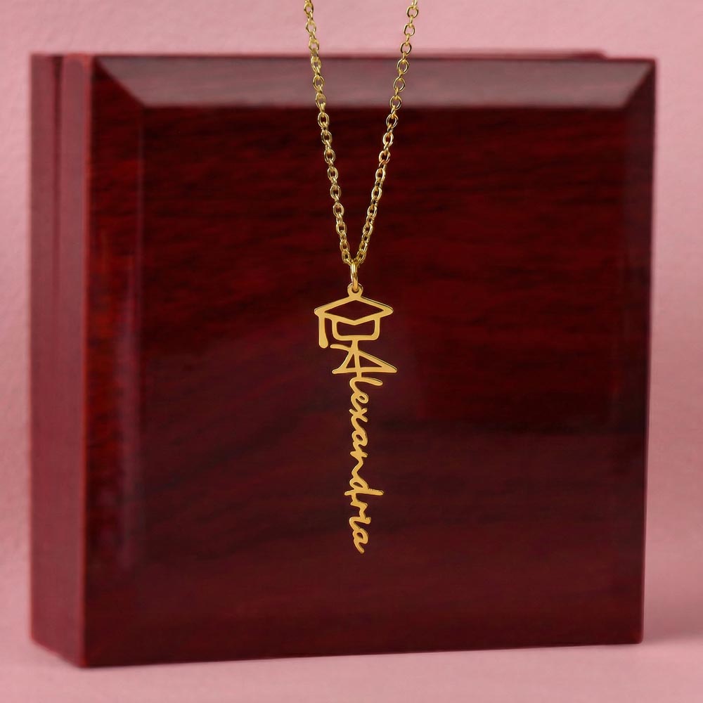 To my Daughter - Personalized Graduation Keepsake Necklace